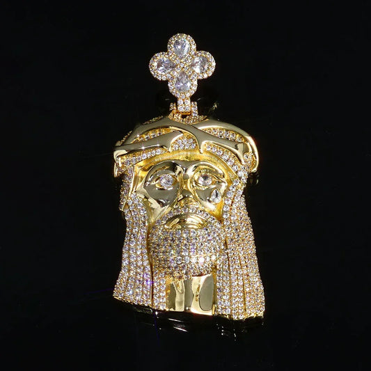 3D Iced Out Figure Portrait Pendant | Custom Pendant Necklace for Men | Caratix - CaratixJewelry