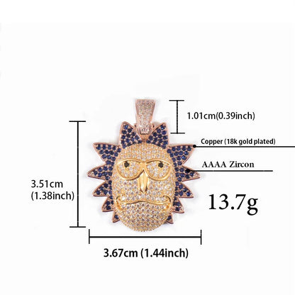 Anime Cartoon Pendant Necklace | Hip Hop Streetwear Trendy Unisex Jewelry - CaratixJewelry