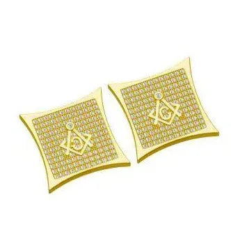 Small Round Iced Out Stud Earrings with Zircon | Creative & Trendy Hip Hop Jewelry | Caratix Jewelry - CaratixJewelry