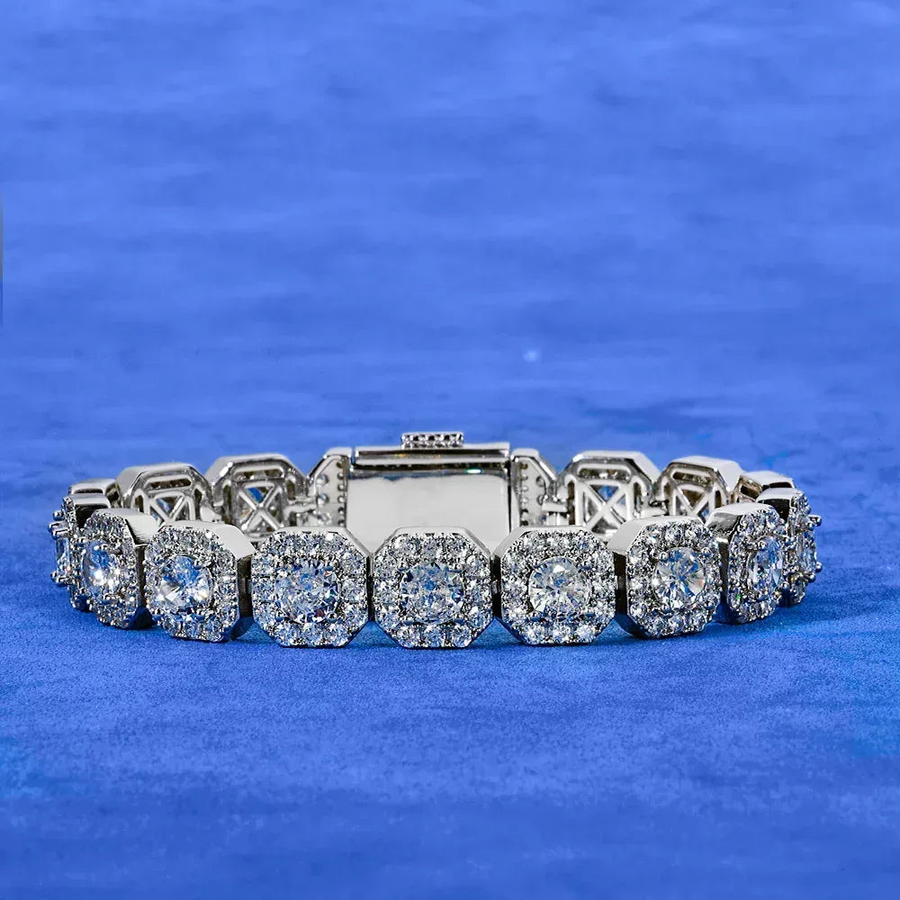 Iced Sugar Link Zircon Hip Hop Jewelry Bracelet for Men | Caratix Jewelry - CaratixJewelry