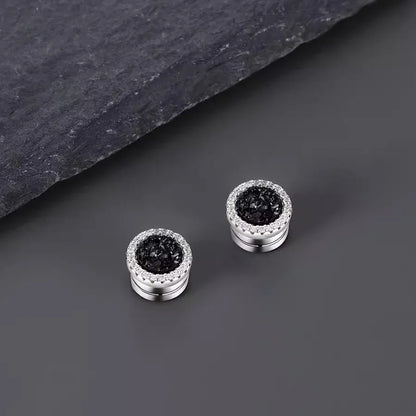 Premium Mens Sparkling Magnetic Studs - Sleek Minimalist Style