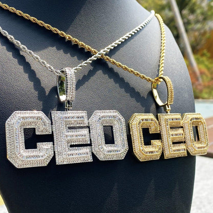 Women's Boss Babe Executive Necklace | Premium Copper CZ Leadership Jewelry - CaratixJewelry