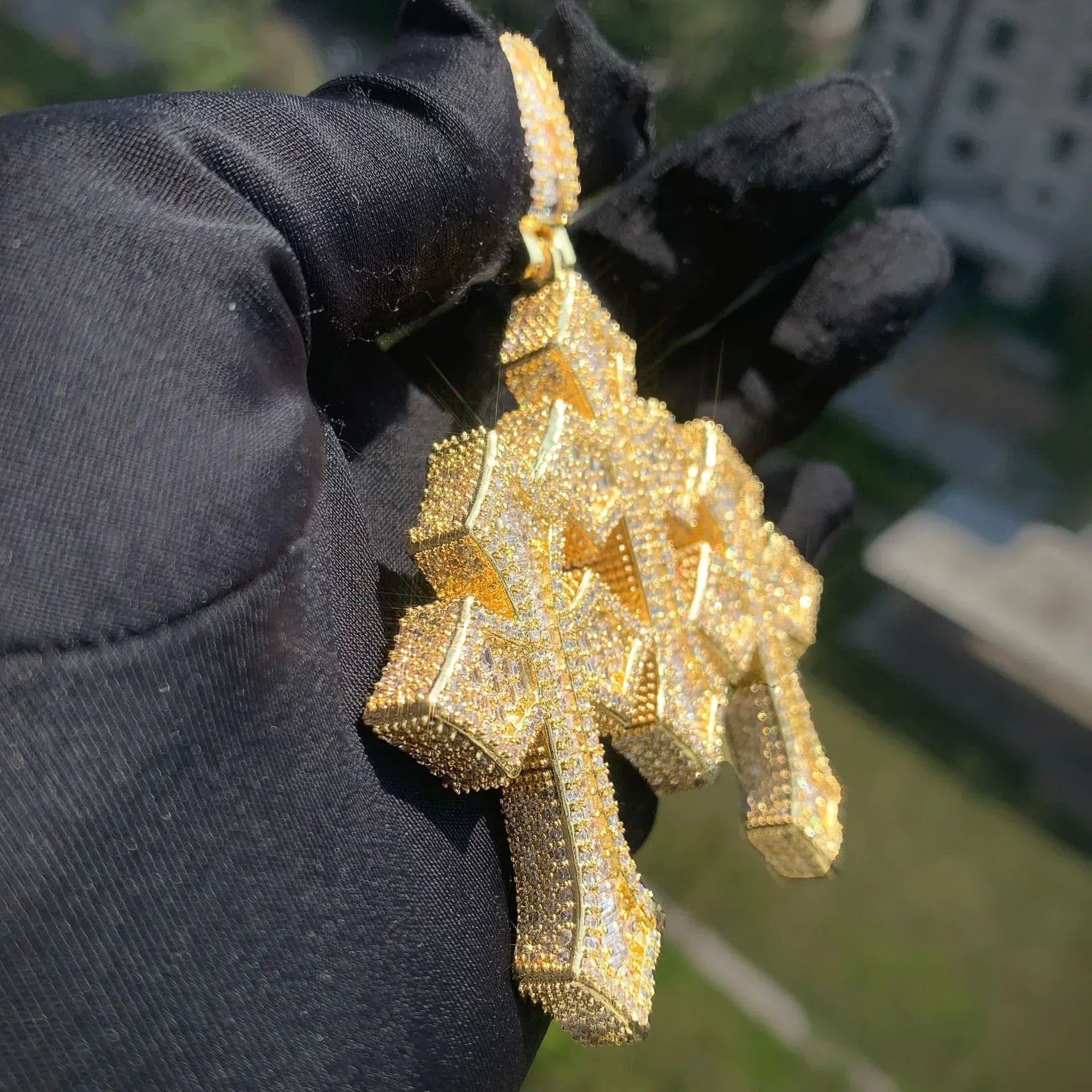 Pendant Necklace | Iced Out Hip Hop Men’s Streetwear Jewelry - CaratixJewelry