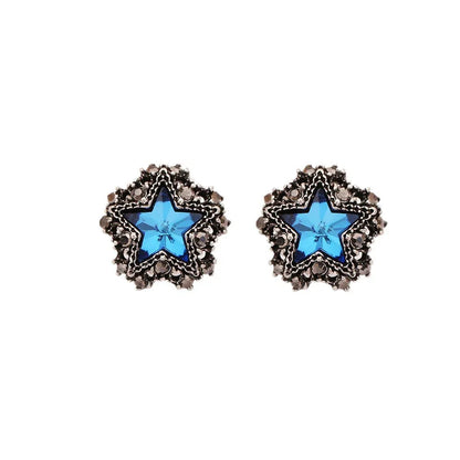Sweet & Cool Zircon Star Studs - Y2K Punk Aesthetic Jewelry