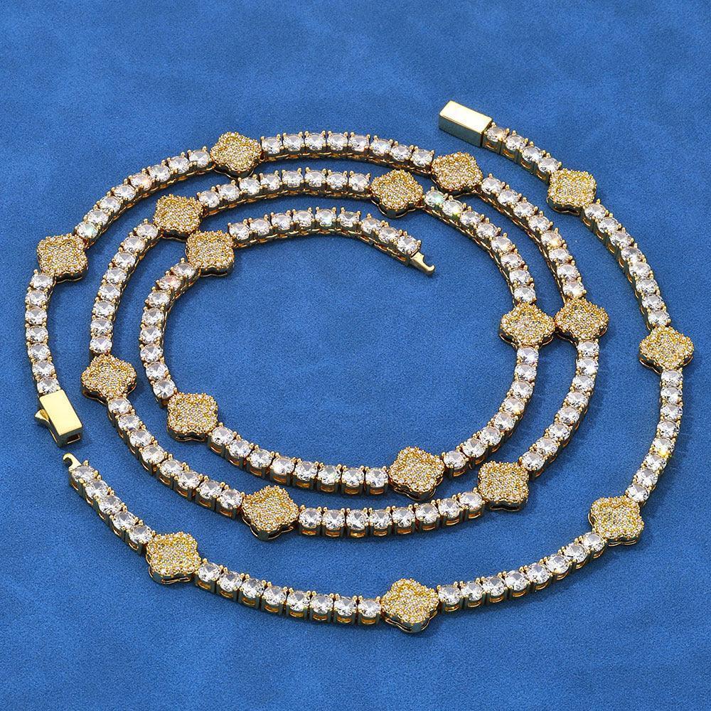 Custom Zircon Tennis Chain Necklace Bracelet Hip Hop Jewelry for Men | Caratix Jewelry - CaratixJewelry