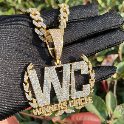 Men's Champion Squad Necklace | Premium Copper CZ Success Jewelry Caratix - CaratixJewelry