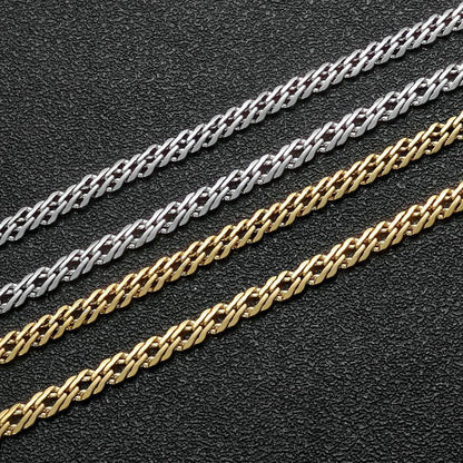 Custom 4mm Stainless Steel Keel Chain Hip Hop Jewelry for Men | Caratix - CaratixJewelry