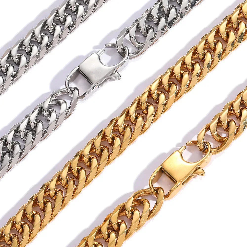 Hip Hop Stainless Steel Cuban Chain Bracelet for Men Caratix - CaratixJewelry