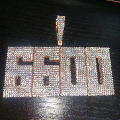 Iced Out Letter Pendant | DIY CZ Initial Hip Hop Necklace for Trendy Streetwear - CaratixJewelry