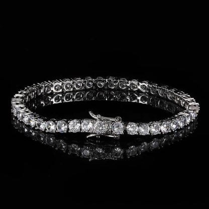 Moissanite Tennis Bracelet Luxury Hip Hop Jewelry for Men | Caratix Jewelry - CaratixJewelry