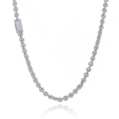 Custom 8mm O-Link Necklace with Fold-over Clasp | Premium Gold Chain for Rapper | Caratix - CaratixJewelry