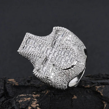 Zircon Cross Ring Vintage Style Men’s Hip Hop Jewelry | Caratix Jewelry - CaratixJewelry