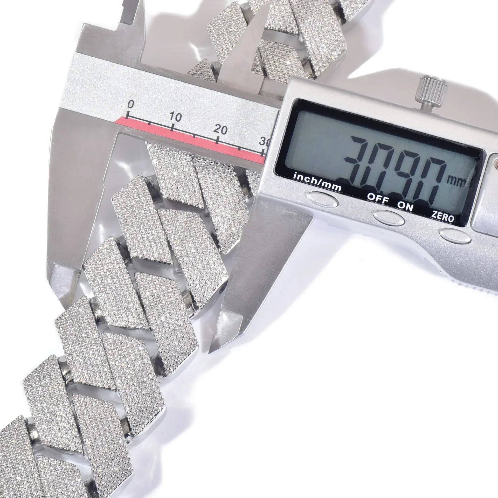 25mm Iced Out Cuban Chain Necklace - CaratixJewelry