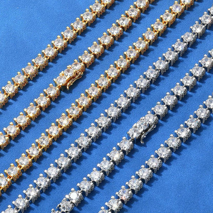 Custom 6mm Zircon Tennis Bracelet Hip Hop Bling for Men | Caratix - CaratixJewelry