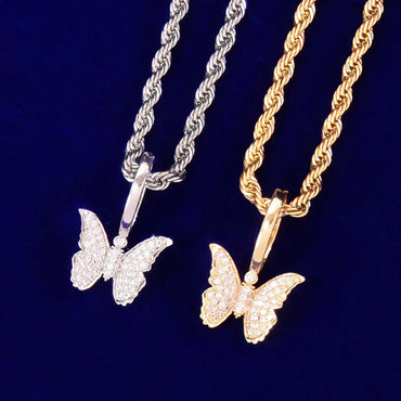 Cute Dainty "Papillon" Necklace | Premium Copper CZ Y2K Jewelry Caratix - CaratixJewelry