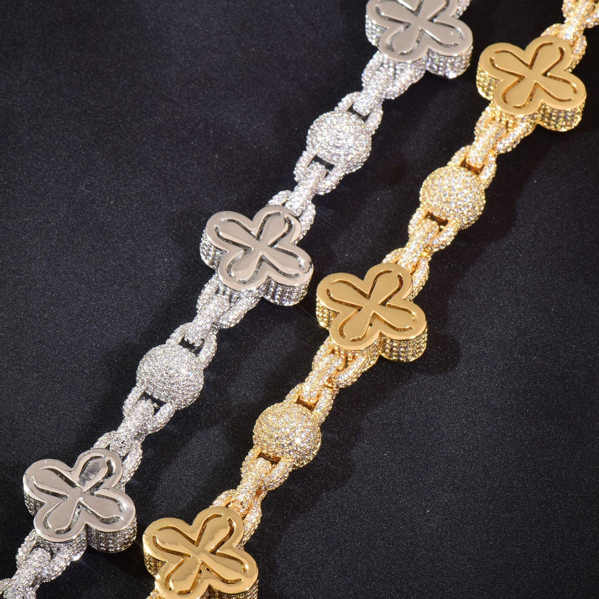 Iced Out Bubble Zircon Necklace for Men | Hip Hop Fashion Jewelry | Caratix Jewelry - CaratixJewelry