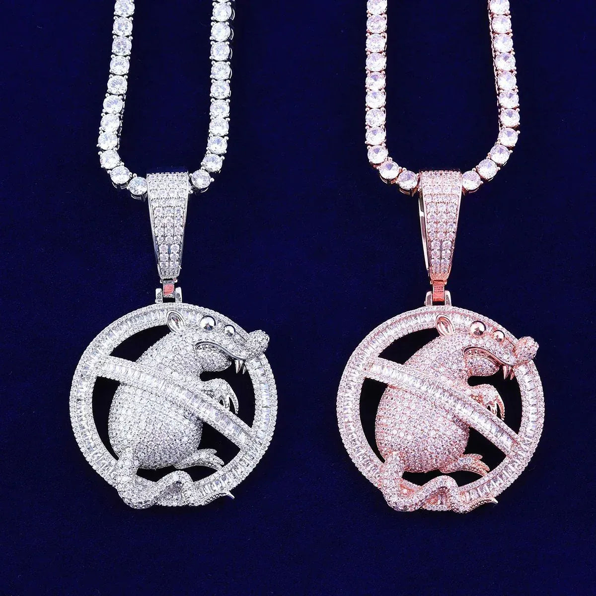 Men's & Women's Cartoon Character Necklace | Premium Copper CZ High-End Fashion Jewelry - CaratixJewelry
