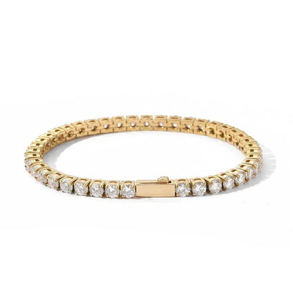 Zircon Tennis Bracelet Stainless Steel Spring Clasp | Caratix Jewelry - CaratixJewelry