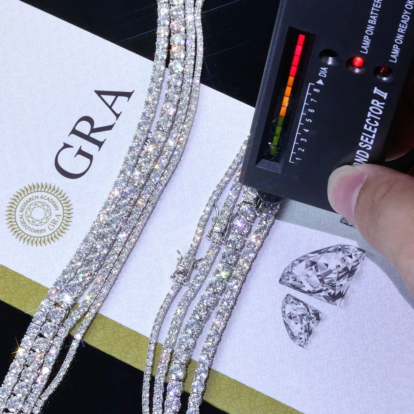 5mm Moissanite Tennis Chain Necklace for Women – S925 Sterling Silver Luxury Hip Hop Jewelry - CaratixJewelry
