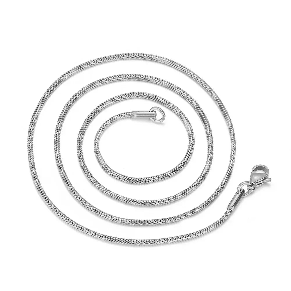 Stainless Steel Snake Chain Necklace Rapper Chain for Men and Women | Caratix Jewelry - CaratixJewelry