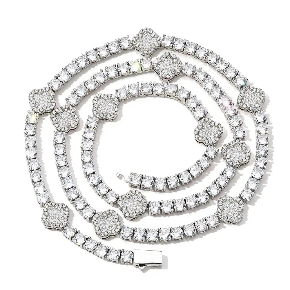 Custom Zircon Tennis Chain Necklace Bracelet Hip Hop Jewelry for Men | Caratix Jewelry - CaratixJewelry