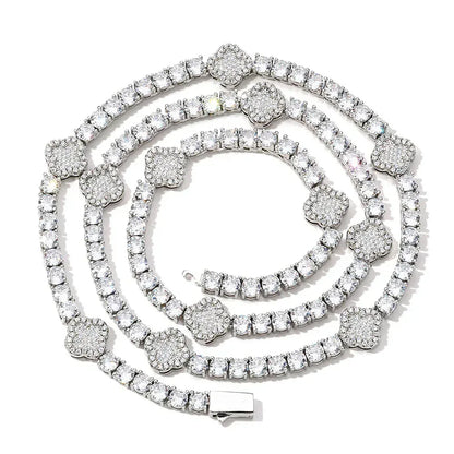 Custom Zircon Tennis Chain Necklace Bracelet Hip Hop Jewelry for Men | Caratix Jewelry - CaratixJewelry
