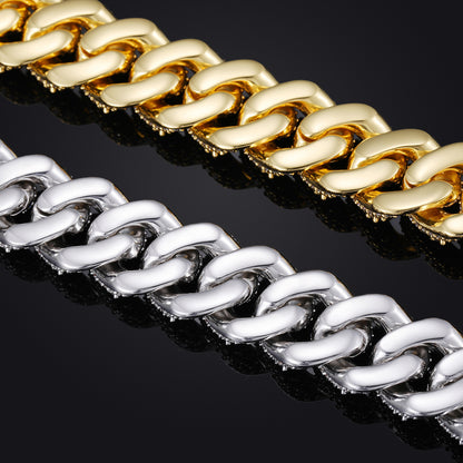 15mm-18mm Bubble Cuban Link Chain Iced Out | Caratix