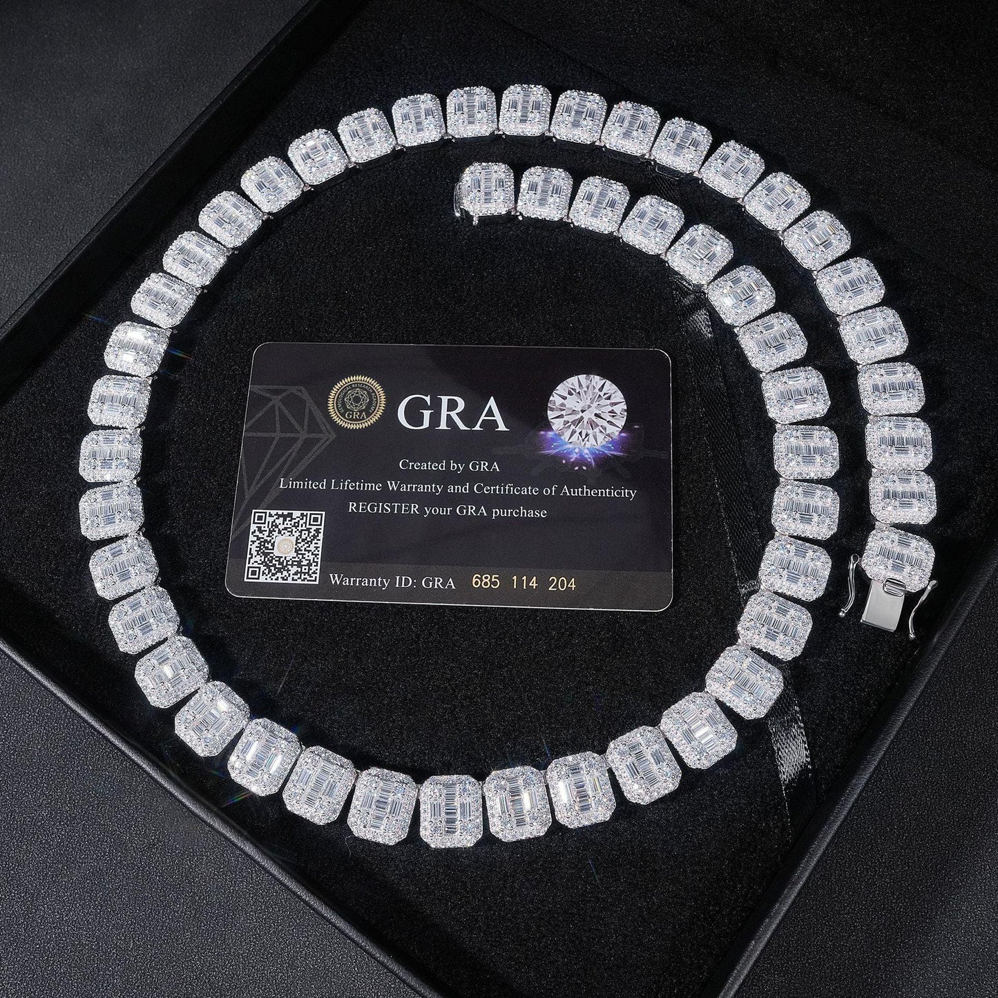 13mm D-Color Moissanite Cuban Link | S925 Silver Men’s Necklace - CaratixJewelry