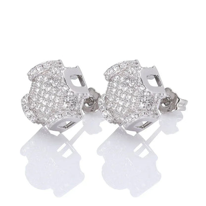 Custom S925 Sterling Silver Moissanite Stud Earrings for Men | Luxury Hip Hop Jewelry – Caratix Jewelry - CaratixJewelry