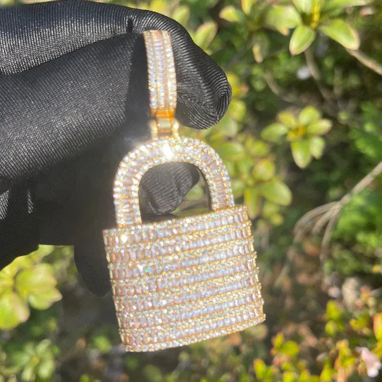 Unisex "Sweet & Cool" Lock Necklace | Premium Copper CZ Minimalist Jewelry - CaratixJewelry
