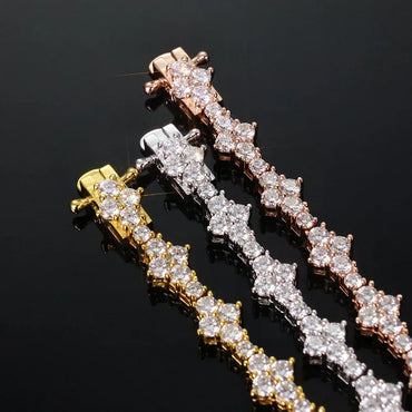 Custom 6.5mm Airplane Tennis Chain | Unique Geometric Iced Out Jewelry | Caratix - CaratixJewelry