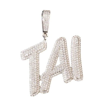 Dollar Sign Letter Chain | Hip Hop DIY Alphabet Pendant Trendy Fashion Necklace - CaratixJewelry