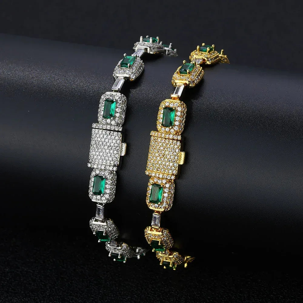 Emerald Zircon Colorful Gemstone Bracelet Luxury Jewelry for Women | Caratix Jewelry - CaratixJewelry