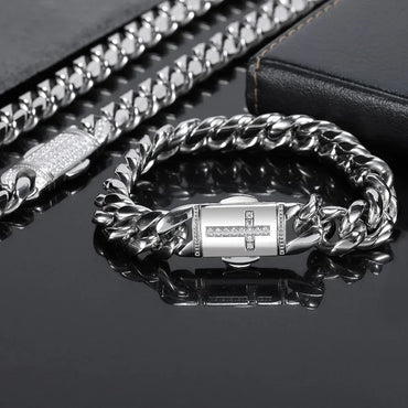 Miami Cuban Link Stainless Steel Bracelet for Men | Caratix - CaratixJewelry