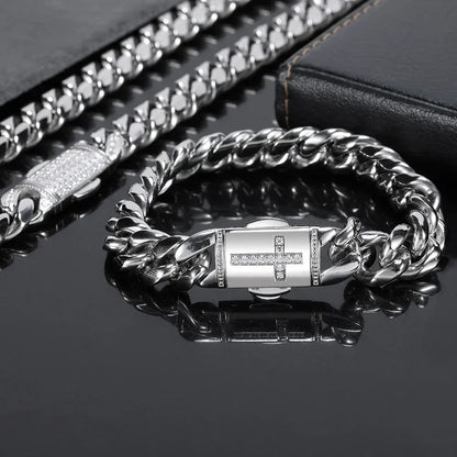 Miami Cuban Link Stainless Steel Bracelet for Men | Caratix - CaratixJewelry
