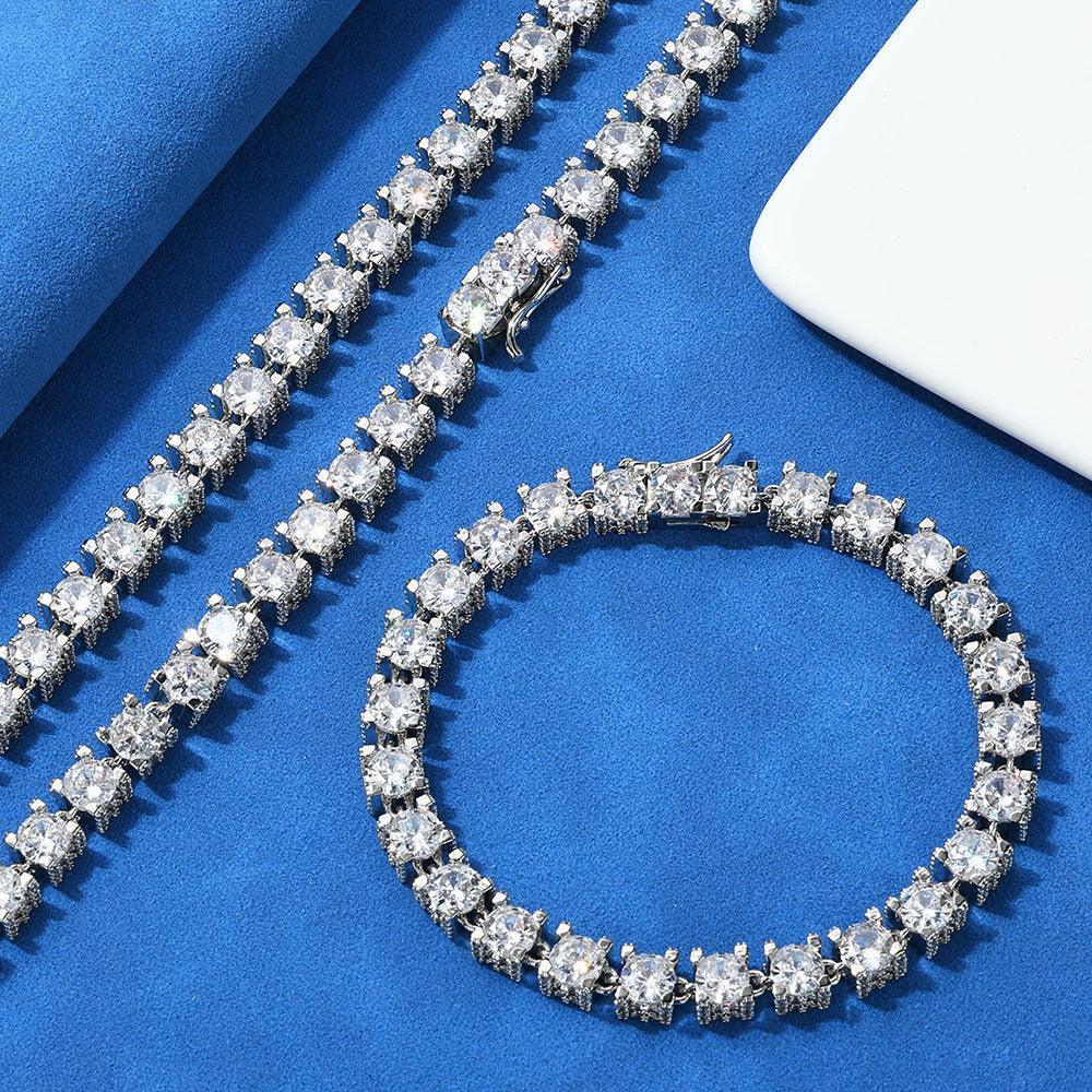 Custom 6mm Zircon Tennis Bracelet Hip Hop Bling for Men | Caratix - CaratixJewelry