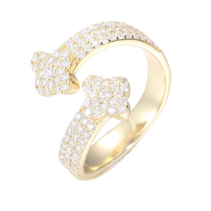 Adjustable Moissanite Men's Ring Iced Out Silver | Caratix