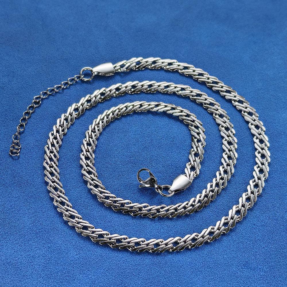 Custom 4mm Stainless Steel Keel Chain Hip Hop Jewelry for Men | Caratix - CaratixJewelry