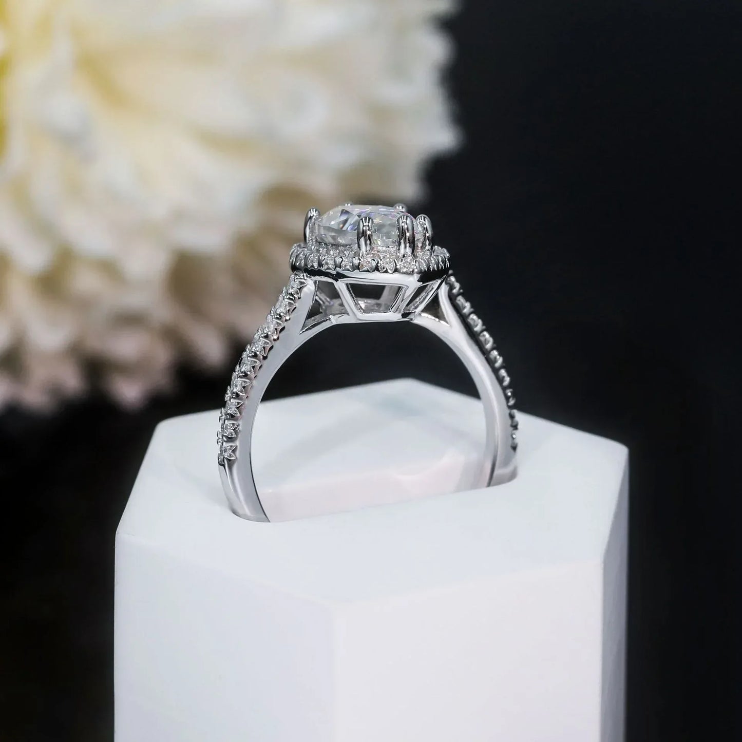 2ct Pear Moissanite Ring | S925 Silver Romantic Women’s Engagement Gift Jewelry - CaratixJewelry