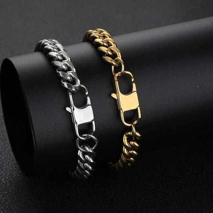 Rounded Tight Cuban Chain Necklace Stainless Steel for Men | Caratix Jewelry - CaratixJewelry