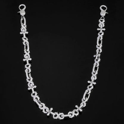 Zircon Cross Figure 8 Hip Hop Bling Waist Chain for Women | Caratix Jewelry - CaratixJewelry