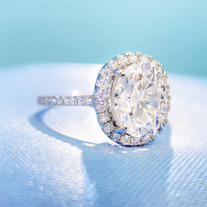 2026 Summer New S925 Silver 2ct Oval Moissanite Ring | Oval Cut D Color VVS1 | Caratix