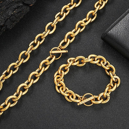 12mm Stainless Steel Cross O Chain Necklace Short Hip Hop Style for Men | Caratix Jewelry - CaratixJewelry