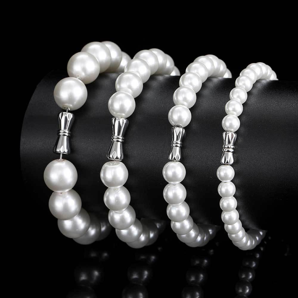 Minimalist Pearl Bracelet for Men & Women | Trendy Hip Hop Jewelry with Luxury Feel | Caratix Jewelry - CaratixJewelry