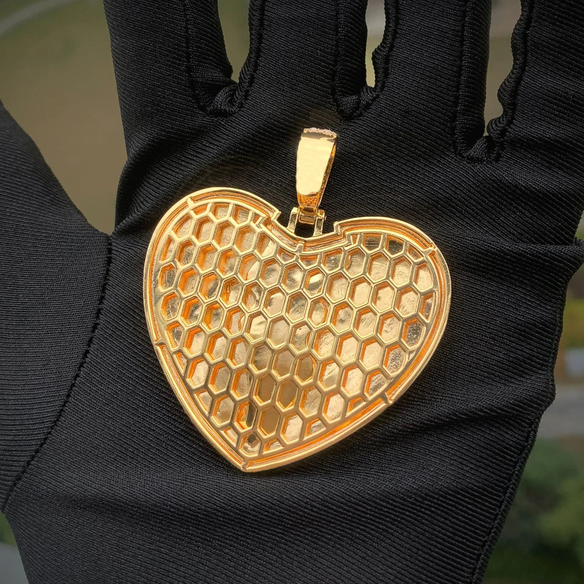Broken Heart Photo Pendant | Iced Out CZ Custom Picture Hip Hop Necklace - CaratixJewelry