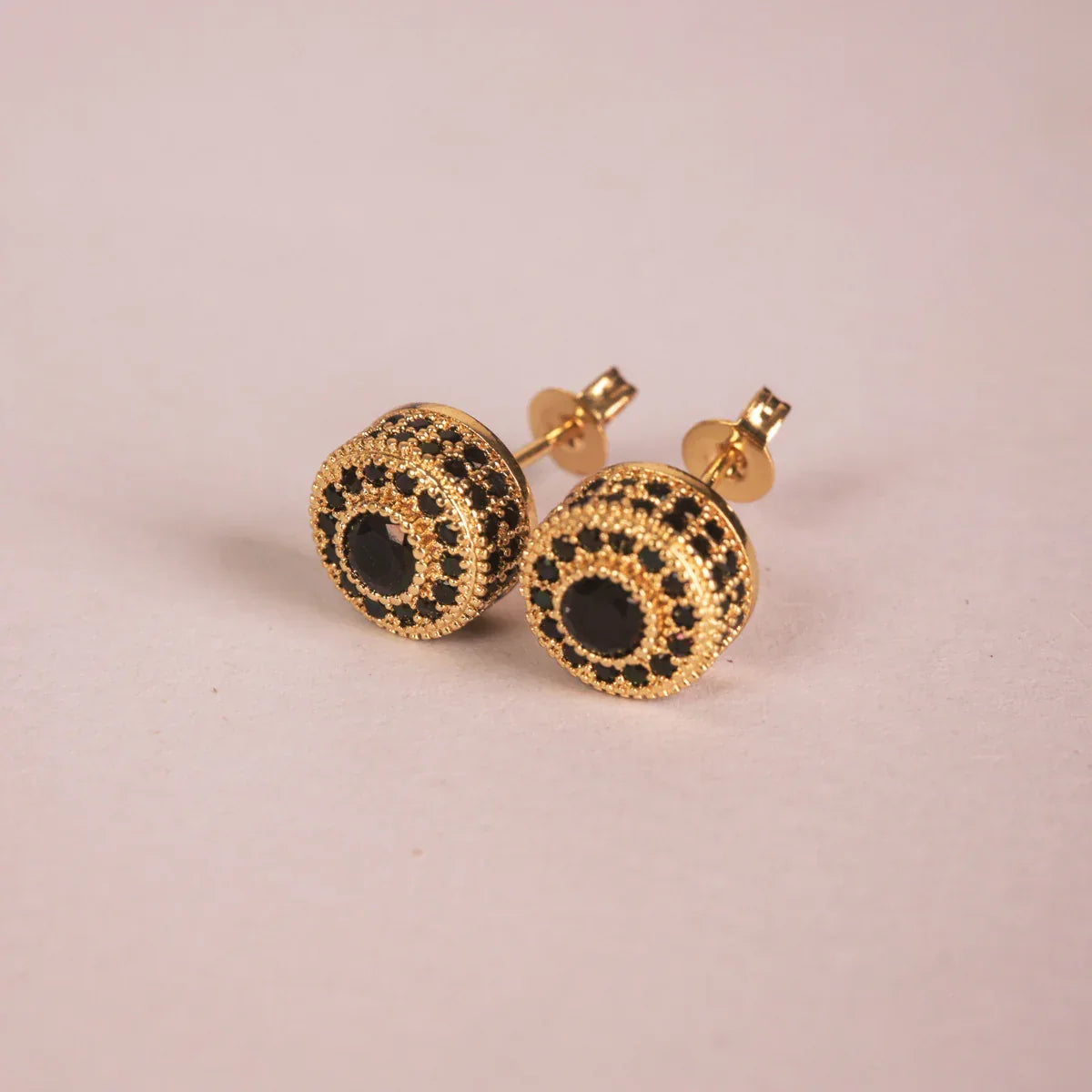 Iced Out Hip Hop Studs - Square & Round CZ Earrings for Men
