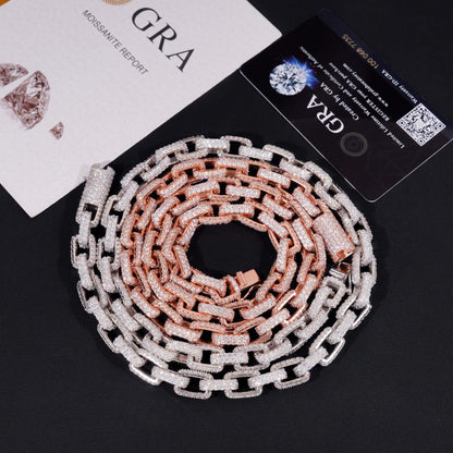 10mm Moissanite Cross Cuban Link Bracelet – S925 Sterling Silver Iced-Out Hip Hop Men’s Streetwear Jewelry - CaratixJewelry