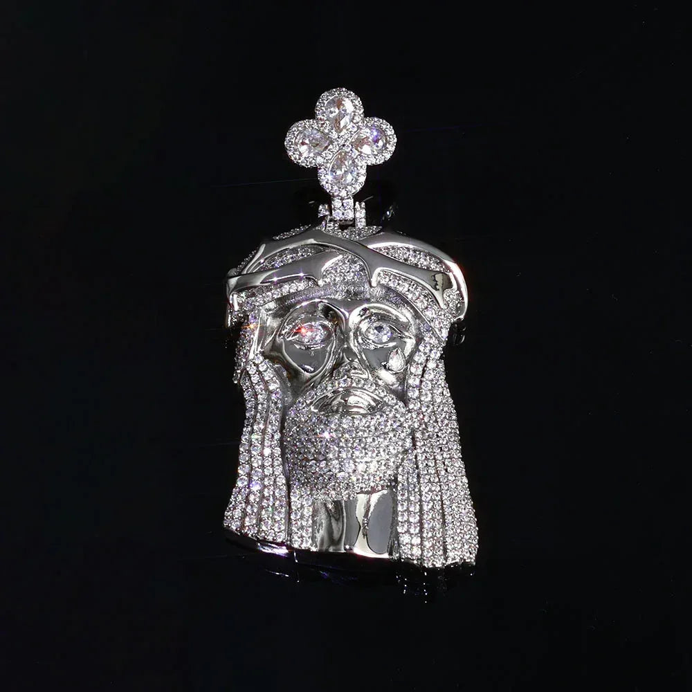 3D Iced Out Figure Portrait Pendant | Custom Pendant Necklace for Men | Caratix - CaratixJewelry