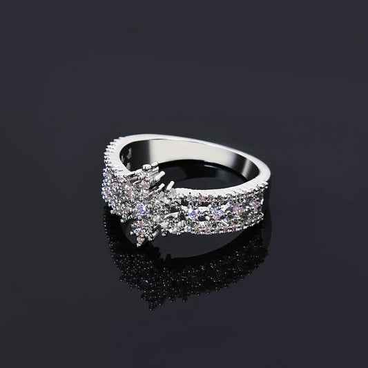 Custom Hollow Snowflake Iced Ring | Designer Iced Out Jewelry for Men | Caratix - CaratixJewelry