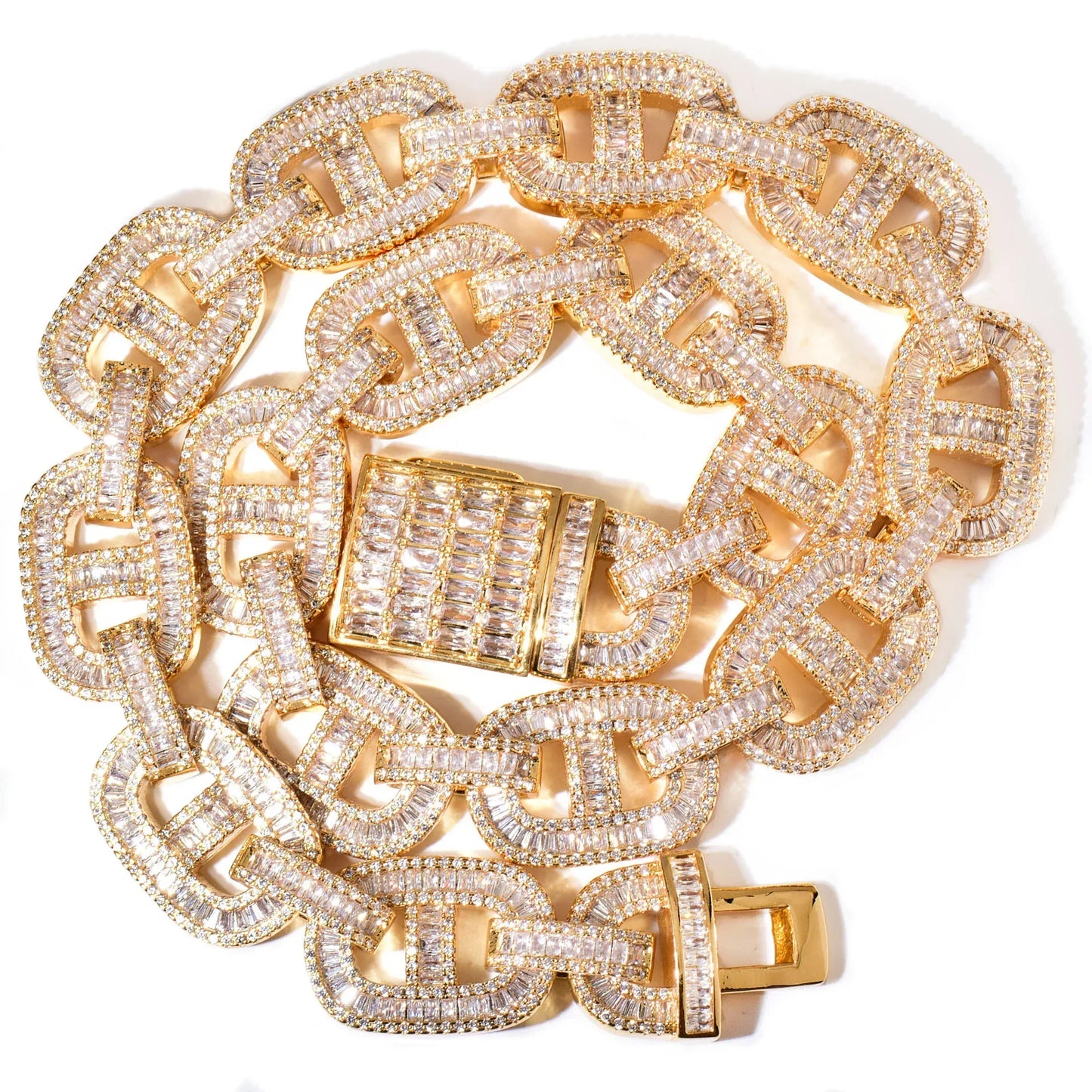 Pig Nose Cuban Chain Necklace with Copper & Zircon | Hip Hop Rapper Jewelry for Men | Caratix Jewelry - CaratixJewelry